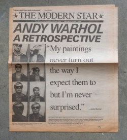The Modern Star. Andy Warhol. A Retrospective