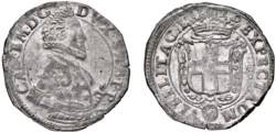 CARLO EMANUELE I (1580-1630) - Fiorino 1629, III tipo, Torino