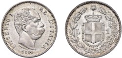 UMBERTO I (1878-1900) - 1 lira 1900