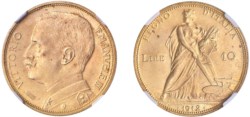 VITTORIO EMANUELE III (1900-1943) - 10 lire 1912