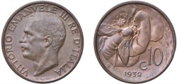 VITTORIO EMANUELE III (1900-1943) - 10 centesimi 1932