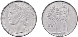 REPUBBLICA ITALIANA (1946-) - 100 lire 1955