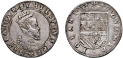 MILANO - FILIPPO II (1556-1598) - Mezzo scudo, s.d.