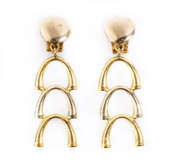 18kt yellow gold dangle earrings