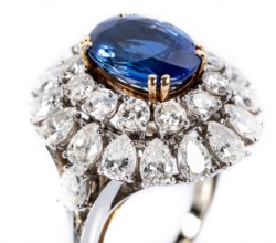 Burma sapphire ring