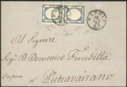 Antichi Stati Italiani - Napoli - Province Napoletane - 1861 - Coppia orizzontale (20c)