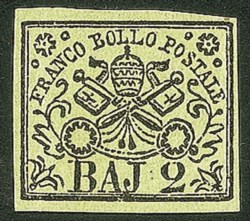 Antichi Stati Italiani - Stato pontificio - 1852 - 2 baj (3)