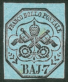 Antichi Stati Italiani - Stato pontificio - 1852 - 7 baj (7)