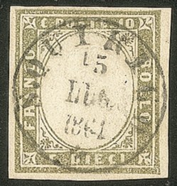 Antichi Stati Italiani - Sardegna - 10 cent (14C)