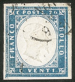 Antichi Stati Italiani - Sardegna - 20 cent (15f)