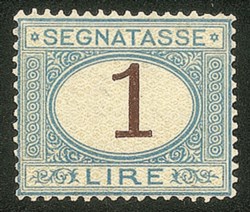 Regno - Segnatasse - 1870 - 1 lira segnatasse (11)