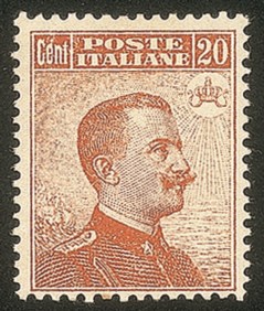 Regno - Vittorio Emanuele III - 1916 - 20 cent Michetti (107)