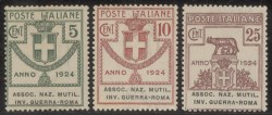 Regno - Vittorio Emanuele III - 1924 - Parastatali - Assoc. Naz. Mutil. Inv. Guerra - Roma (5/10)