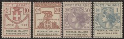 Regno - Vittorio Emanuele III - 1924 - Parastatali - Federaz. Italiana Biblioteche Pop. (34/37)