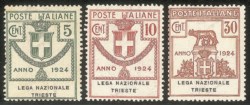 Regno - Vittorio Emanuele III - 1924 - Parastatali - Lega Nazionale Trieste (42/44)