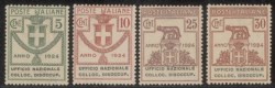 Regno - Vittorio Emanuele III - 1924 - Parastatali - Ufficio Nazionale Colloc. Disoccup. (62/68)