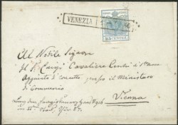 Antichi Stati Italiani - Lombardo Veneto - Lettera da Venezia (R50 P.ti 5)