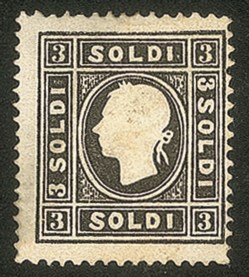 Antichi Stati Italiani - Lombardo Veneto - 1859 - 3 soldi (29) II tipo