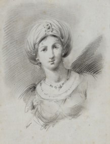 Giuseppe Bernardino Bison (Palmanova, 1762 - Milano, 1844) - Ritratto di fanciulla con turbante