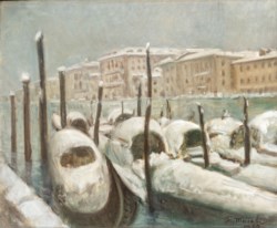 La prima neve a Venezia