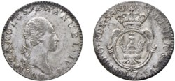 CARLO EMANUELE IV (1796-1800) - 7,6 soldi 1800.