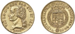 VITTORIO EMANUELE I (1802-1821) - 20 lire 1820.