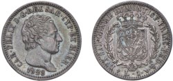 CARLO FELICE (1821-1831) - 1 lira 1828, L, Torino.