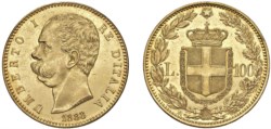 UMBERTO I (1878-1900) - 100 lire 1888.