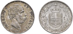 UMBERTO I (1878-1900) - 1 lira 1887.