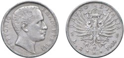 VITTORIO EMANUELE III (1900-1943) - 2 lire 1904.