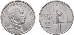 VITTORIO EMANUELE III (1900-1943) - 2 lire 1923.