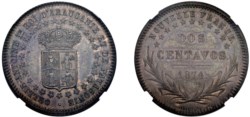 ARGENTINA / PATAGONIA - 2 centavos, 1874.