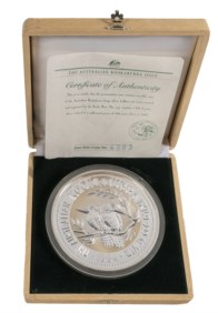 AUSTRALIA - 30 Dollari 1992 The Australian Kookaburra, in cofanetto originale.