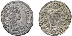 AUSTRIA - LEOPOLDO I (1657-1705) - 15 Kreuzer 1663, Vienna.