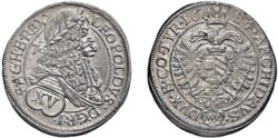 AUSTRIA - LEOPOLDO I (1657-1705) - 15 Kreuzer 1684, Vienna.