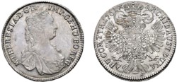 AUSTRIA - MARIA TERESA (1740-1780) - 1/2 Tallero, 1761.