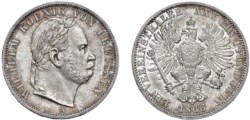 GERMANIA - PRUSSIA - GUGLIELMO I (1861-1888) - Thaler 1866, Berlino.