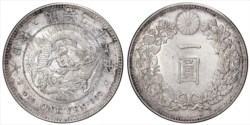 GIAPPONE - MUTSUHITO (Meiji) (1867-1912) - Yen, anno 26, 1893.