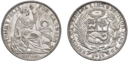 PERU - Repubblica (1821-) - Sol 1915, FG, Lima.