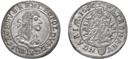 UNGHERIA - LEOPOLDO I (1657-1705) - 6 Kreuzer 1670, Kremnitz.