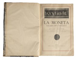 MARTINORI EDOARDO - La moneta, vocabolario generale.