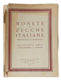 RATTO MARIO - Monete di zecche italiane medioevali e moderne, 1956.