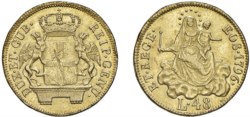 GENOVA - DOGI BIENNALI (III fase, 1637-1797) - 48 lire 1796, stella.