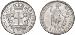 GENOVA - DOGI BIENNALI (III fase, 1637-1797) - 4 lire 1796, stella.