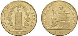 GENOVA - REPUBBLICA LIGURE (1798-1805) - 96 lire 1804.