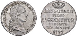 MILANO - FRANCESCO II (1792-1800) - Lira del Giuramento, 1792